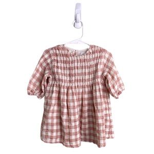 Zara Smocked Gingham Dress 18-24 Months